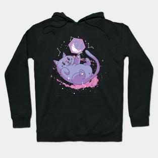 Space Cat With D20 Hoodie